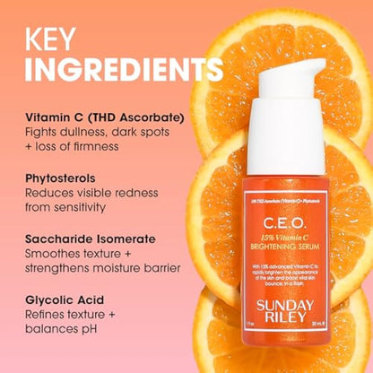 Sunday Riley C.E.O. Rapid Flash Brightening Serum (30ml)
