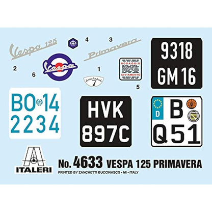 Italeri Bikes - VESPA 125 PRIMAVERA