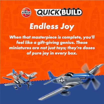 Airfix J6000 Quick Build Spitfire Aircraft Model Kit,Multi-colored,116 millimeters