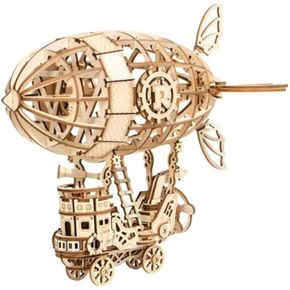 Rolife 3d Wooden Puzzle Woodcraft Construction Kit Model Kits For Kids, Teens and Adult (Airship)