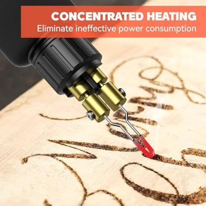 Wood Burning Kit, Preciva Temperature Adjustable Woodburner Pyrography Tool Kit with WoodBurning Station Kit, Fast Heating for DIY Engraving Craft