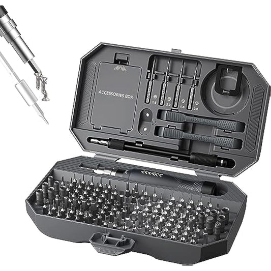 Adjustable Precision Screwdriver Set, Laptop Scredriver, JAKEMY 164 in 1 Professional Computer Repair Tool Kit with T5 T6 Torx Screwdriver for Phone/Glasses/Watch/RC Car/Xbox