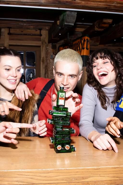 Jägermeister Herbal Liqueur | 24x2cl Miniature Pack | 35% ABV | German Liqueur | Spirits | 56 Herbs & Botanicals | Best Served as an Ice Cold Shot