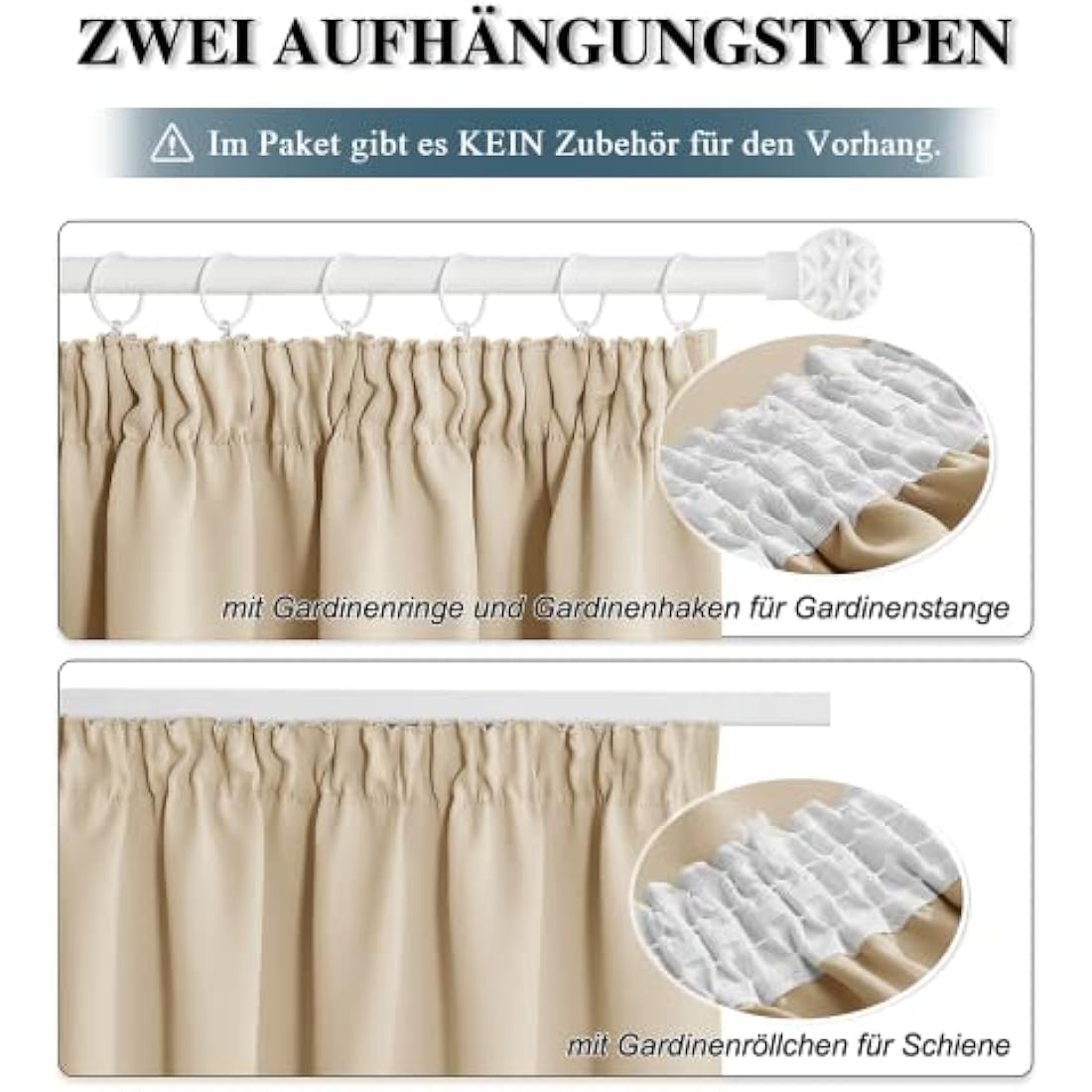 PONY DANCE Thermal Blackout Curtains for Living Room - Noise Reduction Soft Pencil Pleat Privacy Protected Window Panels for Boys Girls Bedroom, Biscotti Beige, W55 X L57, 2 Panels