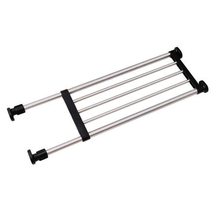BAOYOUNI Expandable Closet Shelf Tension Rod Adjustable Storage Rack