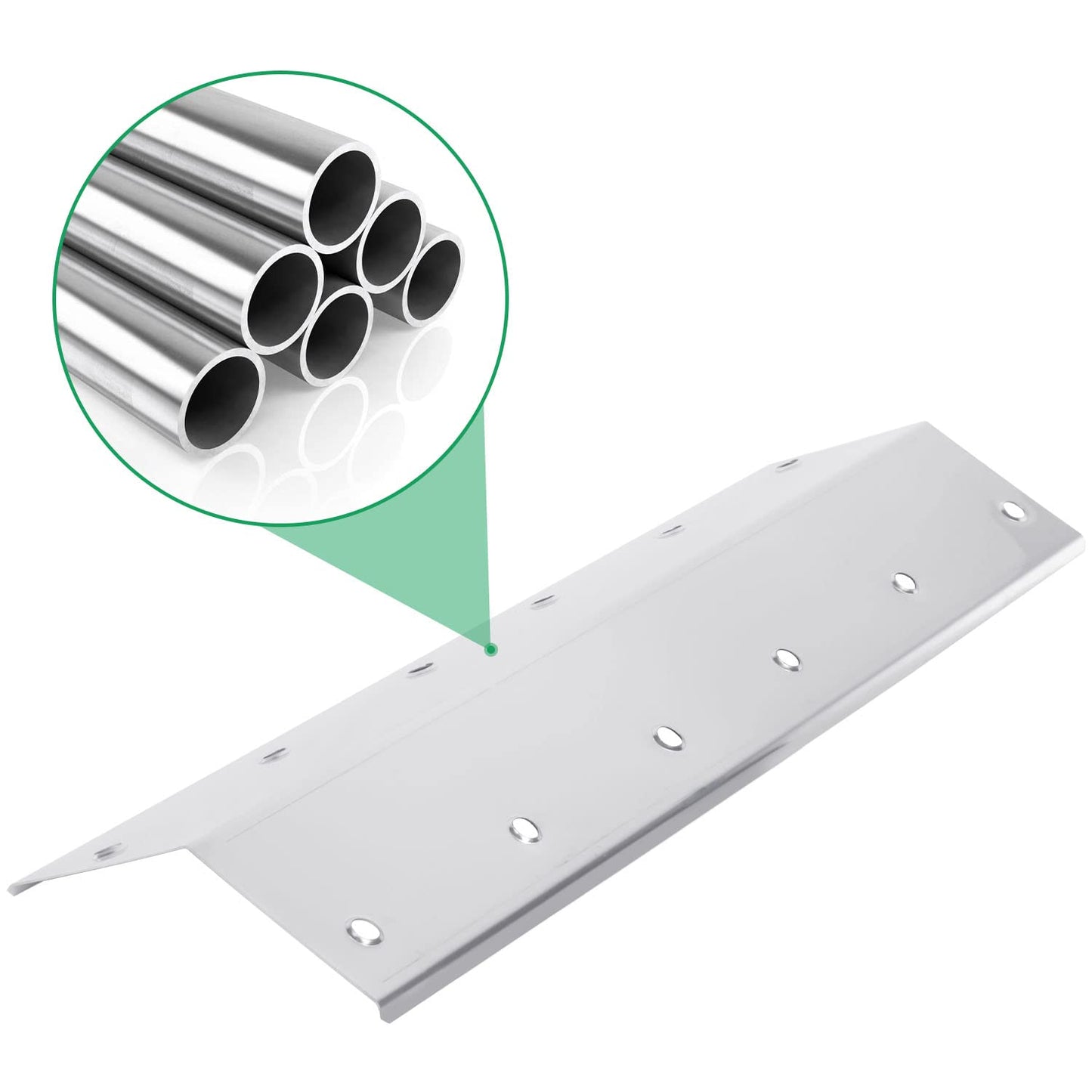 WELL GRILL 41 x 12.7cm Stainless Steel Flavorizer Bar BBQ Heat Shield Plates Outdoor Barbecue Replacement Parts for Outback, Blooma, Ultar, Charbroil,