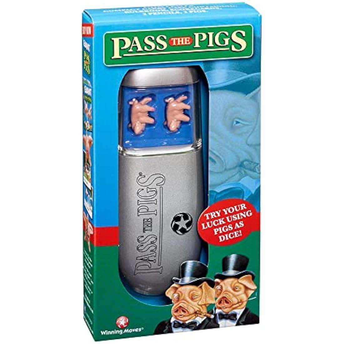 PASS THE PIGS Dice Game, The classic party and travel game, Will you get a Leaning Jowler? A Double Snouter?, first to 100 points wins, great gift for ages 6 plus