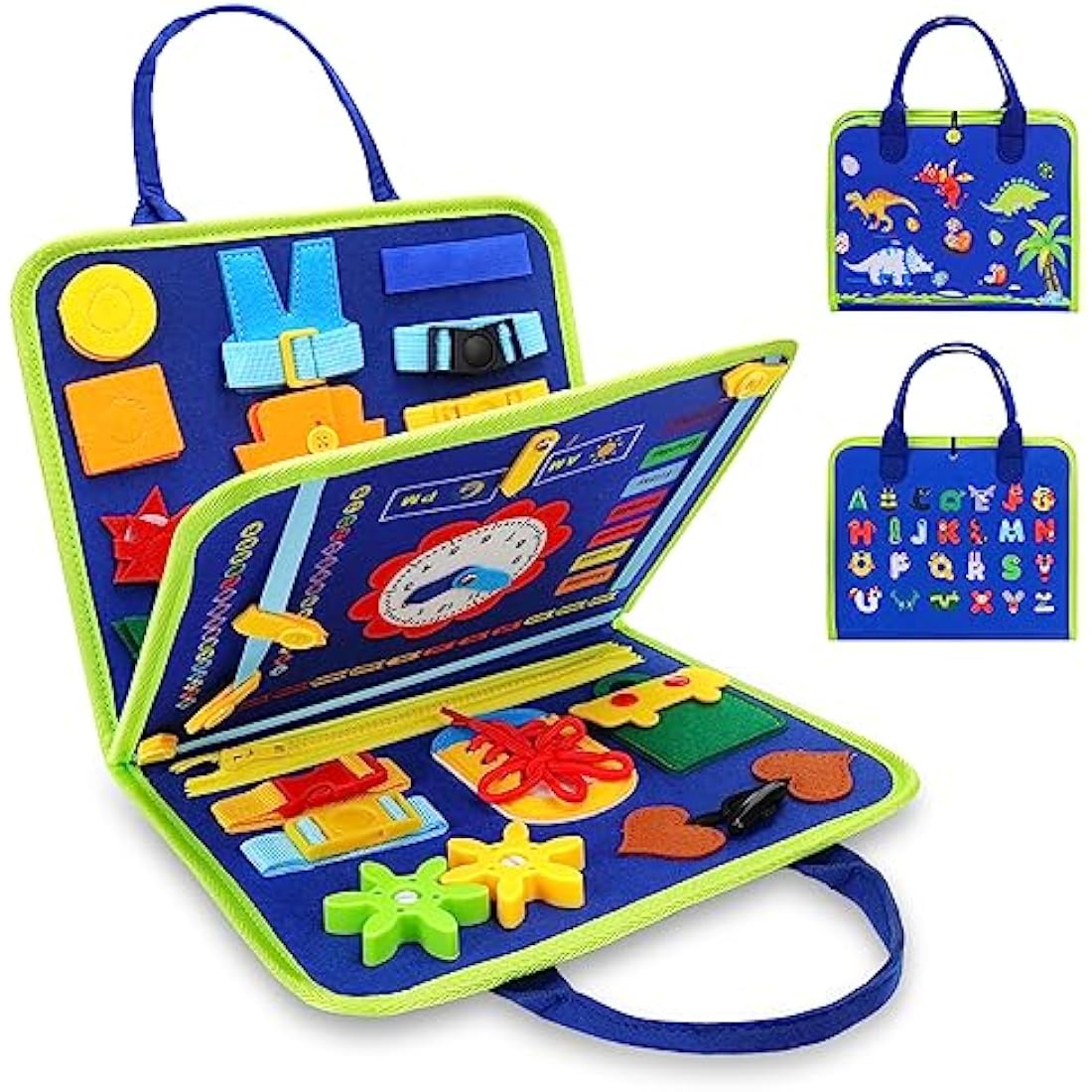 Montessori Toddler Busy Board - Sensory Toys for 1-4 Year Olds - Activity Board for Boys & Girls - Autism Motor Skill Development