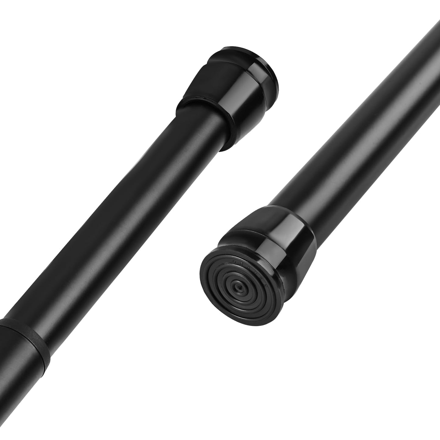 Extendable Curtain Poles 115-210cm Shower Curtain Rods Tension Rods for Curtains Shower Curtain Rails NO Drill for Shower Curtain, Windows, Door