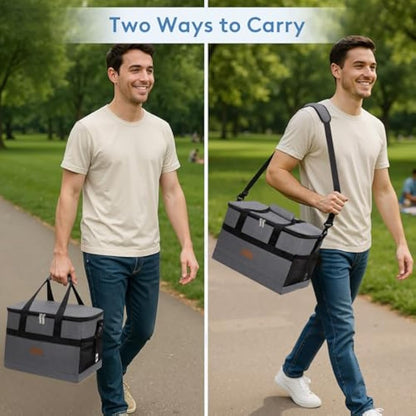 Lifewit Soft Cooler Bag with Hard Liner, Large Insulated Picnic Lunch Bag Box Soft-Sided Cooling Bag for Camping/BBQ/Family Outdoor Activities