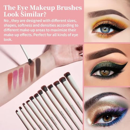 EIGSHOW MUA Pro Makeup Brush Set 18 Pcs Professional Brushes For Foundation Concealer Blush Eyebrow Gift Choice Fit for Professional Makeup Artist(Beige)