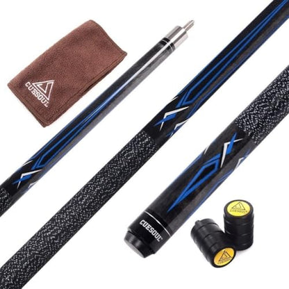 CUESOUL 58 Inch 19 Oz 1/2 Jointed Maple Billiard Pool Cue (CSTB002U)