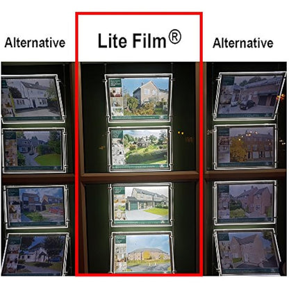 RTL49 - A3 x 50 Sheets of Back Lite Film for Any Inkjet & Laser Printers or Laser Copiers. Back lit Paper Sheet for LED Pocket Displays or LED Lightboxes. Backlit Film for LED Window Displays.