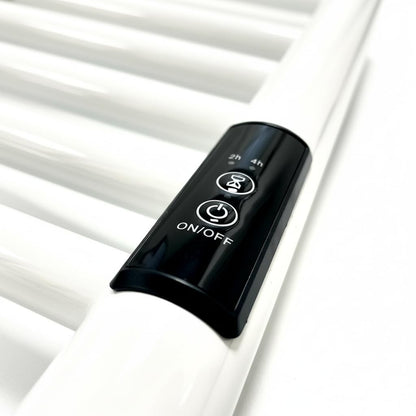 Manissa Siena White Electric Heated Towel Rail 600mm W x 1000mm H