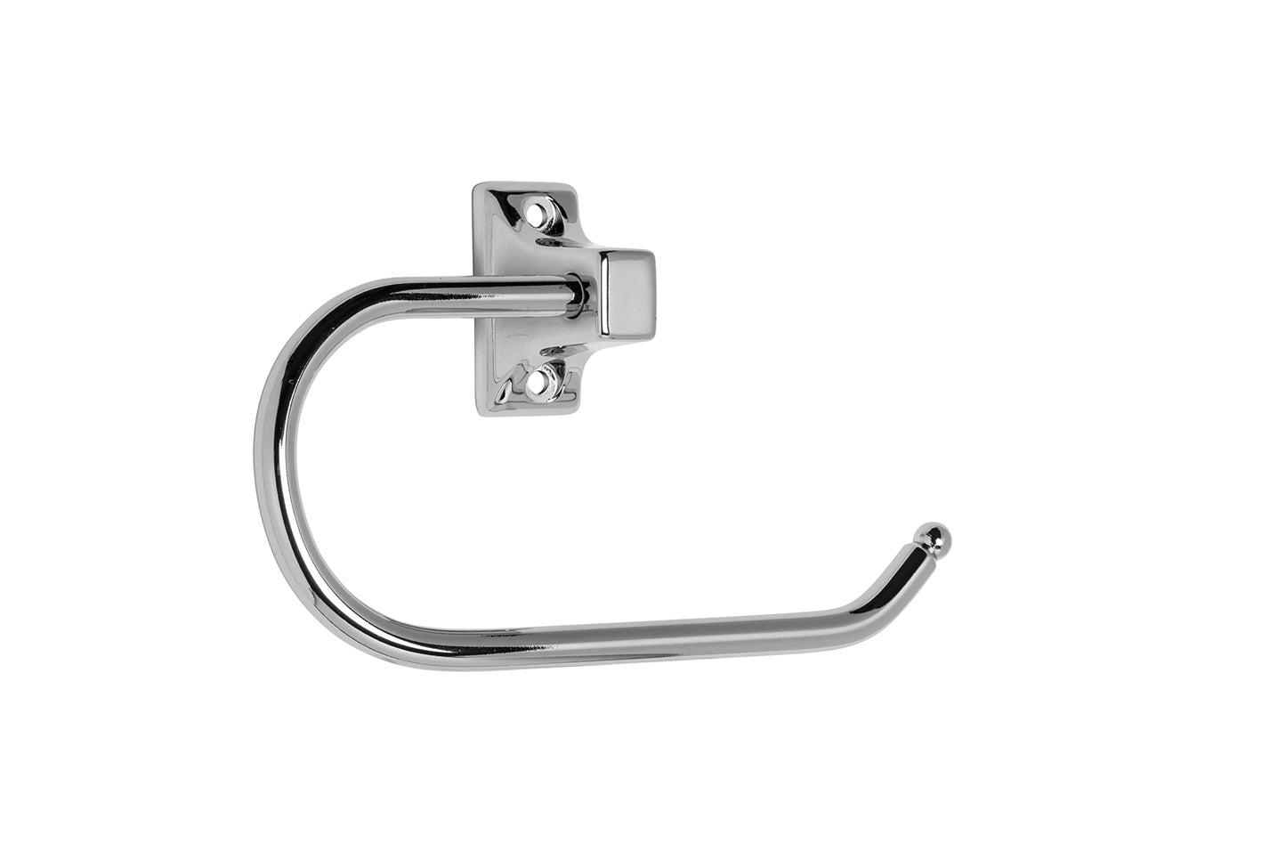 Croydex Sutton Chrome Toilet Roll Holder - Durable Zinc Alloy Bathroom Storage Solution with Chrome Finish, Classic Design for Compact Spaces,