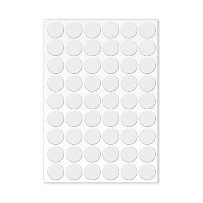 LICQIC Screw Hole Covers, 54 Pcs 21 mm, White
