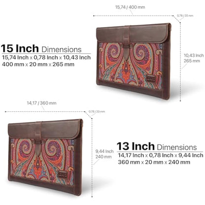 Londo Genuine Leather Sleeve Bag for MacBook Pro & Air 13.3 & 13 Inch, OTTO186