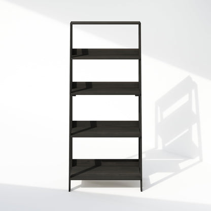 Furinno LADDER Shelf, 5-Tier Ladder Book Shelf, Bookcase, Storage Shelves, Storage Rack, for Organization and Storage, Living Room, Home Office