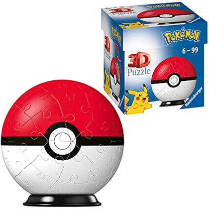 Ravensburger Pokemon Pokeball - 3D Jigsaw Puzzle Ball for Kids Age 6 Years Up - 54 Pieces - No Glue Required
