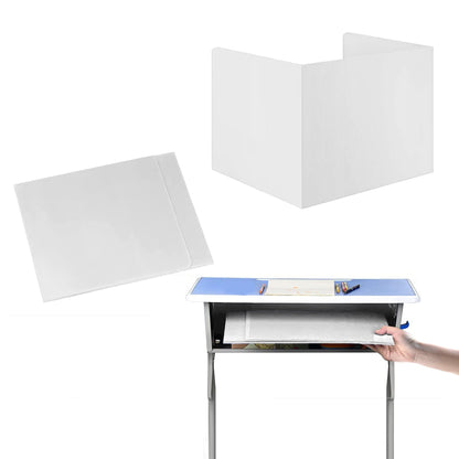 Boost Productivity and Privacy with Our 4 Pack Desk Privacy Divider Panel - for Students, Offices, Libraries