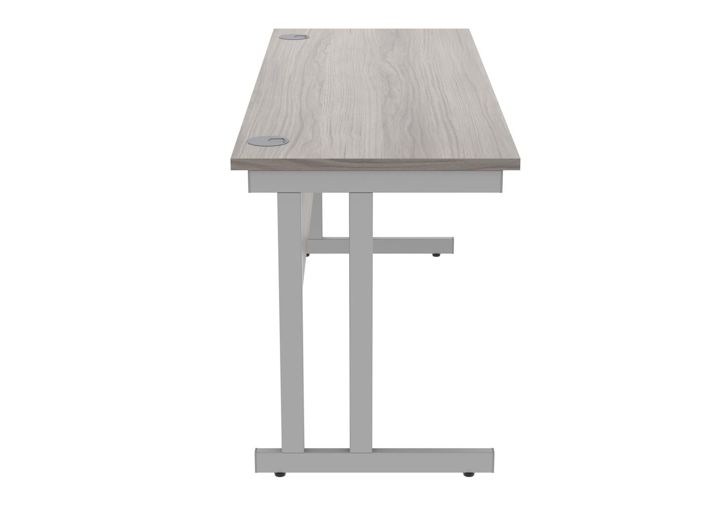 Office Hippo Essentials Rectangular Desks, Home Writing Computer Desk Office Desk For Work Place Or Home, Home Office Desk With Cable Port Management