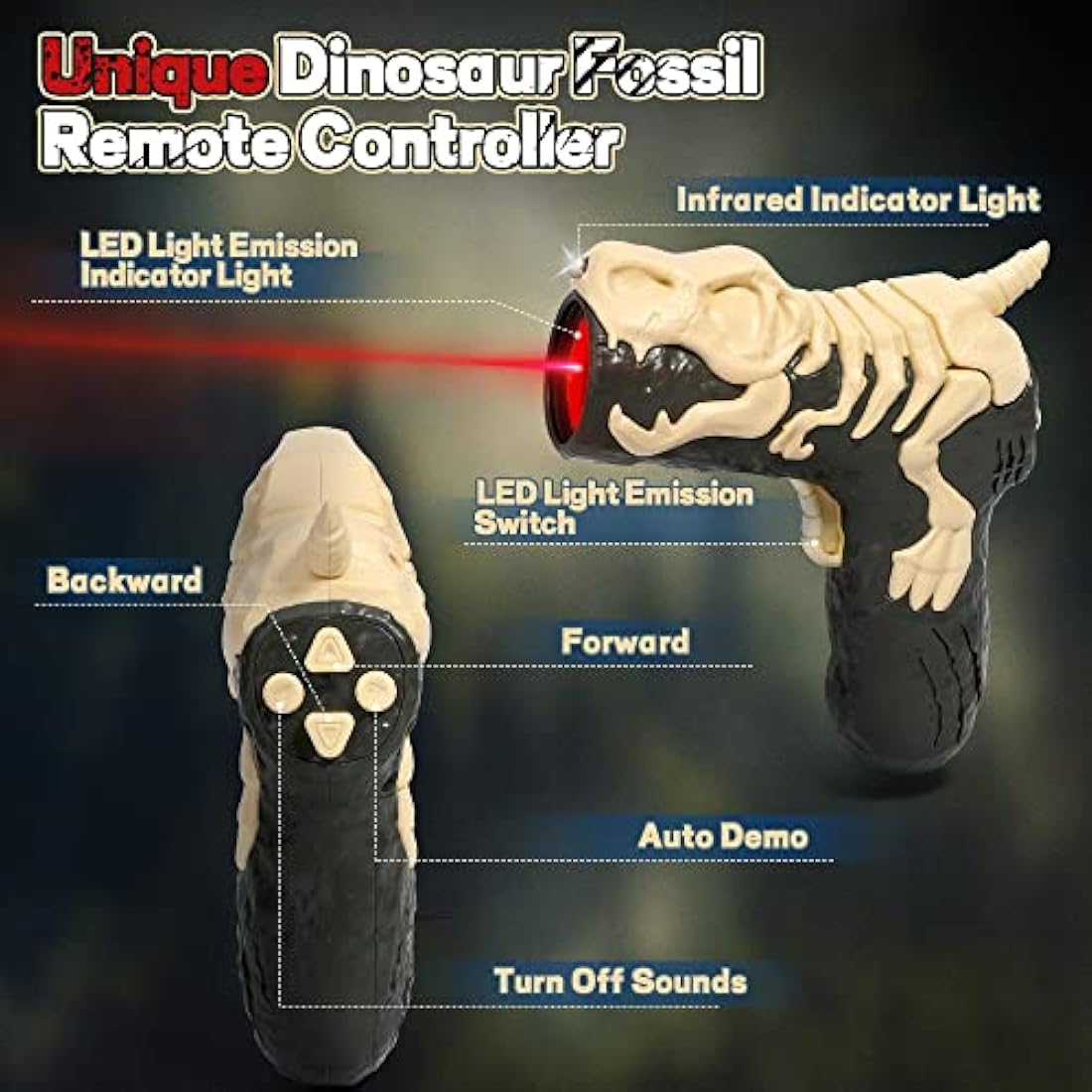 FRUSE Remote Control Dinosaur Toys,Electric RC Spinosaurus w/Light Tracing & Spray Mist,Dinosaur Robot Toys Powered by Rechargeable Battery,Jurassic Dinosaur Toys for Boys Girls Kids Age 3 4 5 6 7 8