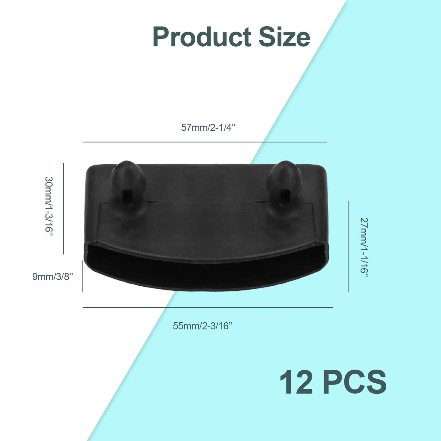 iwiio 12Pcs Bed Slat Holders, Bed Slat Caps, Side and Center Bed Slats Holders Replacement for Single, Bed Slats Cover for Holding Securing Wooden