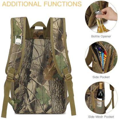 TUGUAN 30L Cooler Backpack 36 Cans Insulated Cool Bag Rucksack Leak Proof Picnic Backpack Men for Lunch Work Thermal Rucksack Women for Travel Camping Beach