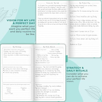 GoGirl Planner and Organizer for Women – Pocket Weekly Planner, Goals Journal & Agenda for Time Management & Productivity. Undated (Turquoise)