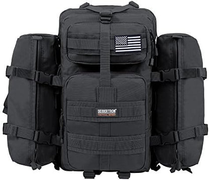 Seibertron Falcon Tactical Water Repellent Hiking Camping Backpack Compact Assault Pack Summit Bag