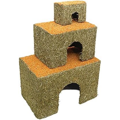 Rosewood Naturals Large Carrot Cottage for Small Animals - Edible Toy, Hay House, Den and Hideout for Rabbits, Guinea Pigs and Chinchillas