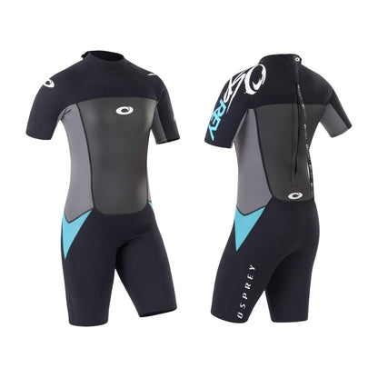 Osprey Women's Osp L - Origin Shorty Wetsuit, Black Blue, S UK