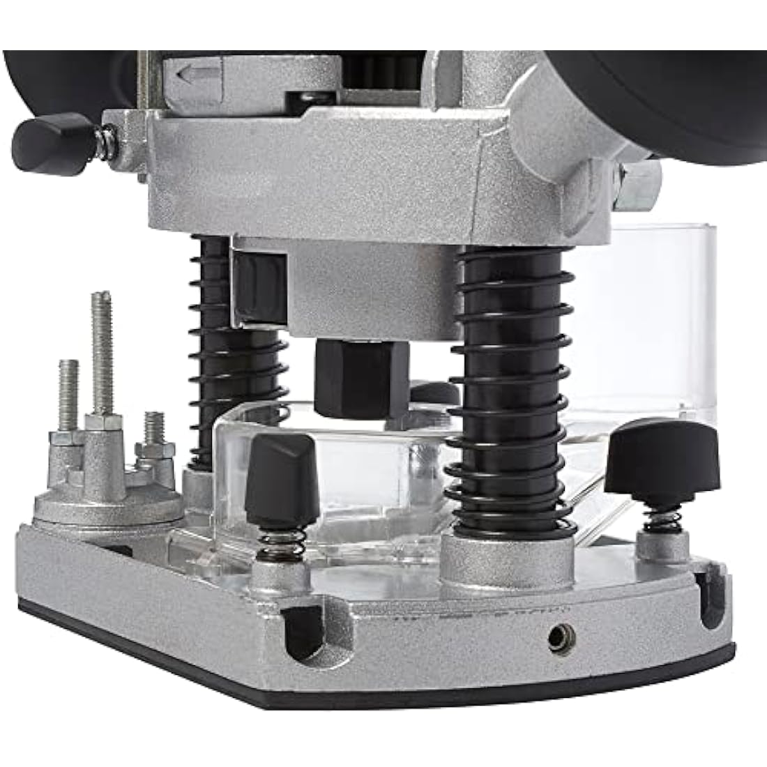 Trend T4 1/4 Inch Variable Speed Workshop Router and Kitbox, Perfect for Hinge Cutting, Timber Profiling & Hand Carving, 850W 115v T4ELK, Black