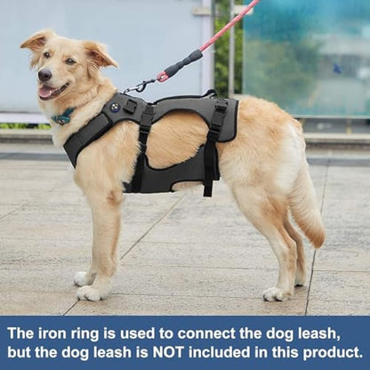 Coodeo Dog Lift Harness, Support & Recovery Sling, Pet Rehabilitation Lifts Vest Adjustable Breathable Straps for Old, Disabled, Joint Injuries, Arthritis, Paralysis Dogs Walk (Grey,2XLarge)
