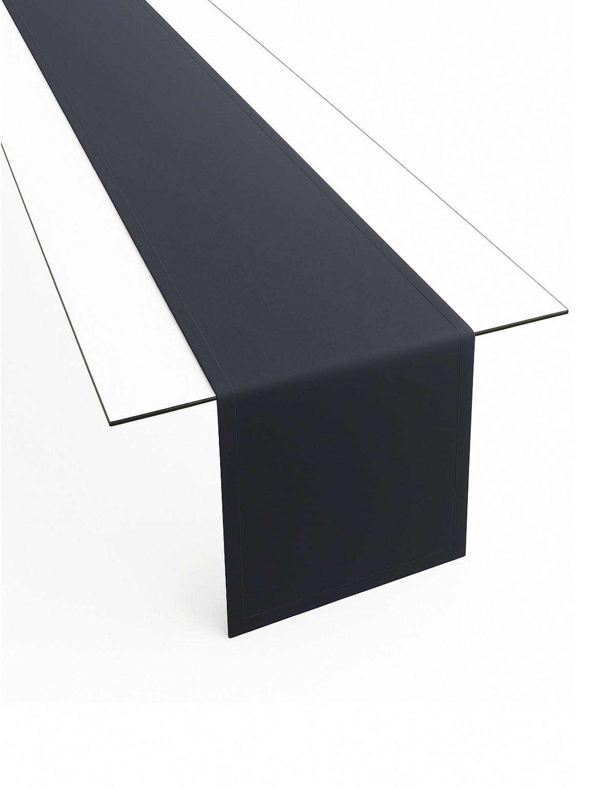 Table Runner Made of Minimate Fabric Modern, Smooth, Wide Hem, Non-Iron, Durable, Washable up to 60°C, Can be Tumble Dried. Kitchen and Living Room