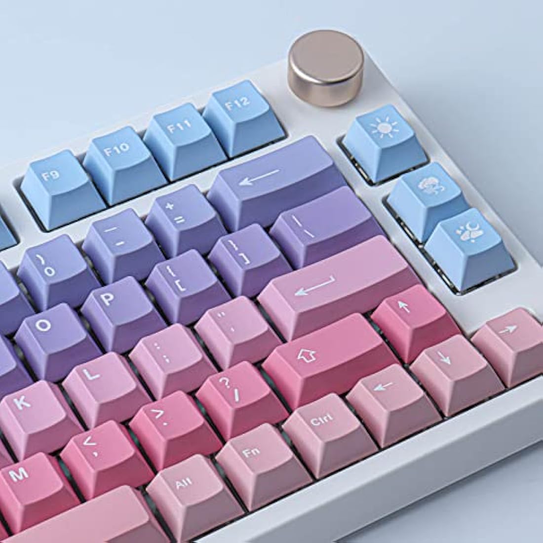 Tsungup PBT 129 Key ANSI&ISO Layout Cherry Profile Dye-Sublimated Keycaps for Gateron, Kailh, Cherry MX Switches Mechanical Keyboards