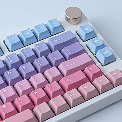 Tsungup PBT 129 Key ANSI&ISO Layout Cherry Profile Dye-Sublimated Keycaps for Gateron, Kailh, Cherry MX Switches Mechanical Keyboards