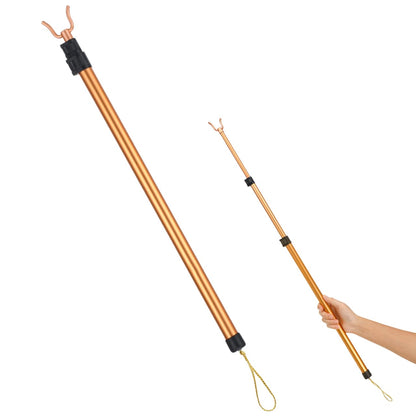 Angoily Telescopic Clothing Pole Clothes Drying Pole Household Clothes Rod Extendable Hanging for Indoor Laundry Use Adjustable Retractable Design