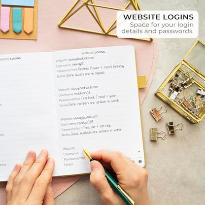 Clever Fox Address Book with alphabetic tabs - PU Leather Telephone and Address Book for Keeping Contacts Safe, Contact Organizer Journal, Medium Size (13.5 x 19cm) Hardcover, Amber Yellow