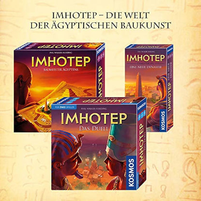 Kosmos Imhotep - Baumeister Ägyptens: Familienspiel für 2-4 Spieler ab 10 Jahren