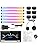 TOHETO RGB Wall Light, LED DIY Geometry Splicing Gaming Lights, Backlit Modular Wi-Fi Colour Changing Home Decor Lights Work with Alexa and Google Assistant for Game Room, Bedroom (6 Lines, Black)