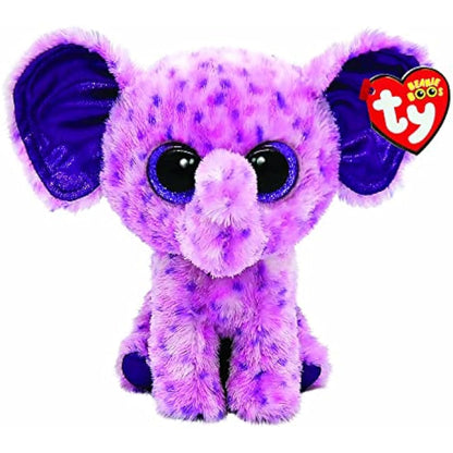 TY Eva Elephant Beanie Boos 6" | Beanie Baby Soft Plush Toy | Collectible Cuddly Stuffed Teddy