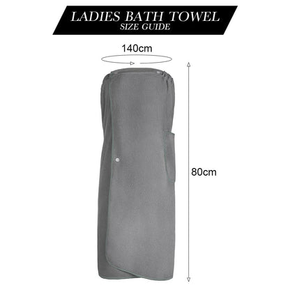 Aomig Towel Wrap Robe for Women, Quick Dry Microfibre Womens Body Wrap Towel, Bathrobe Wrap Adjustable Closure, Robe Spa Wraps