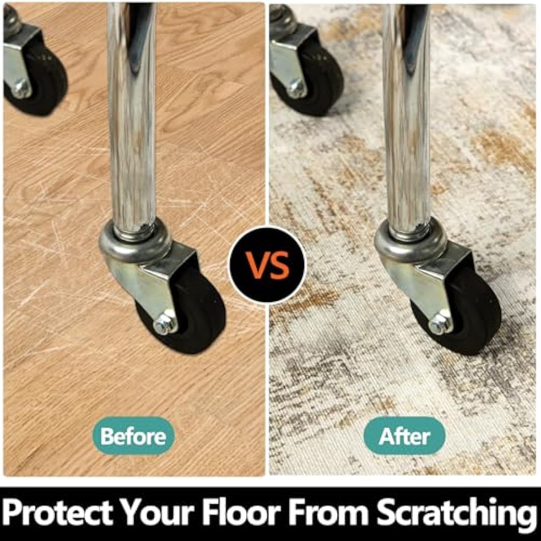 Famibay Office Chair Mat for Hard Floors 120x150cm Office Chair Floor Protector Mat Compture Desk Chair Mat Large Beige Brown Chair Mat for Hard Wooden Tile Floors Anti Skidding Washable