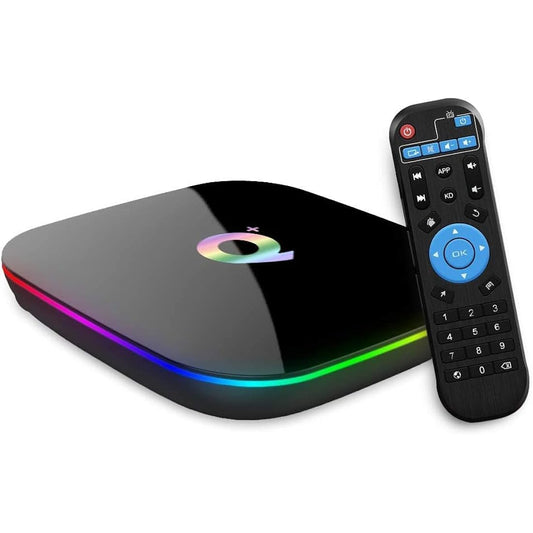 Q PLUS Android 10.0 TV Box, 4GB RAM/32GB ROM H616 Quad-Core, 2.4Ghz WiFi 6K HDMI 2.0 3D Smart