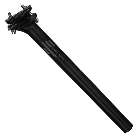 FIFTY-FIFTY Mountain Bike Seat Post, 27.2/30.9/31.6mm Aluminum Alloy Bicycle Seat Post, 350mm Length for MTB, Road Bike, E-MTB (31.6mm)