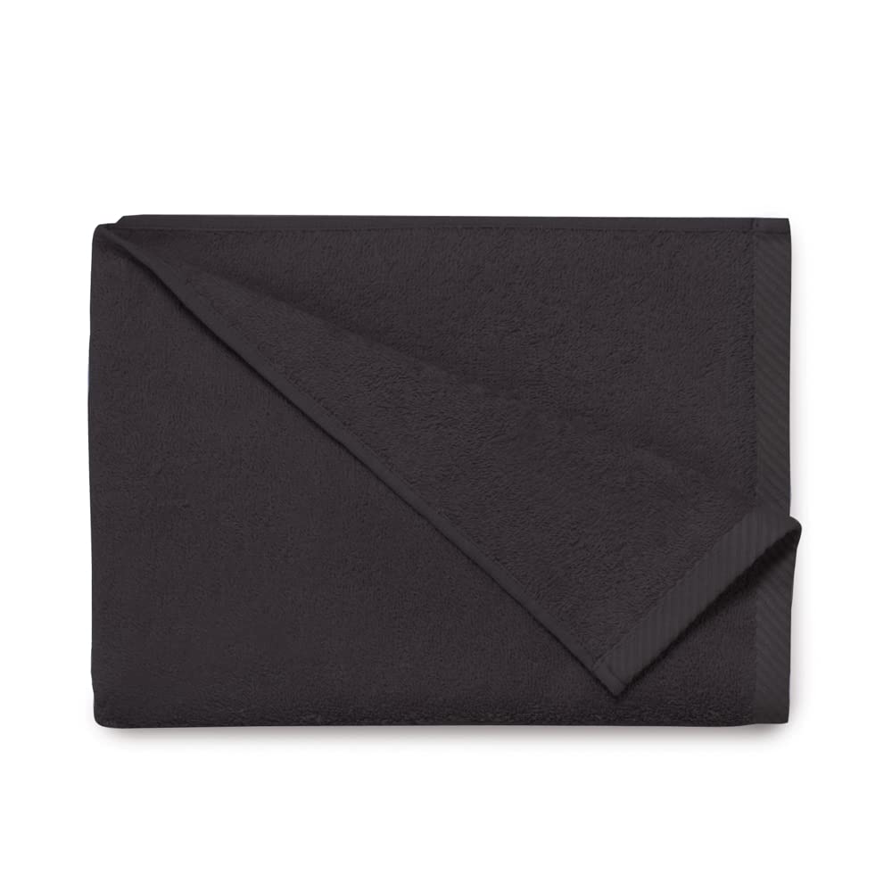 Top Towels - Plus - Large bath towels - Bath towels - 2 hand towels or sink- 50x100cm - 100% cotton - Black
