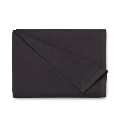 Top Towel - Plus - Bath Towels - 4 Face Towels or Bidet - 30x50cm - 100% Cotton - Black