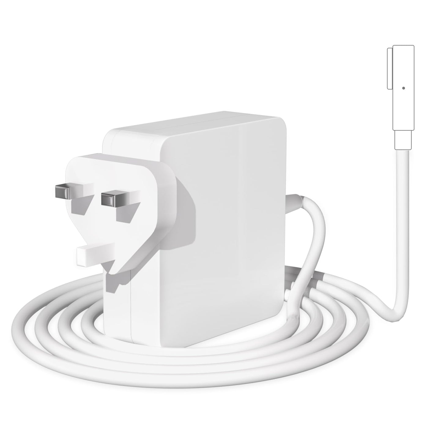 Brekiya 85W Laptop Charger Compatible with Mac Book Pro 85W 60W L-Tip Shape Connector Power Adapter, Laptop Charger for Mac Book Pro 13 15 17 Inch