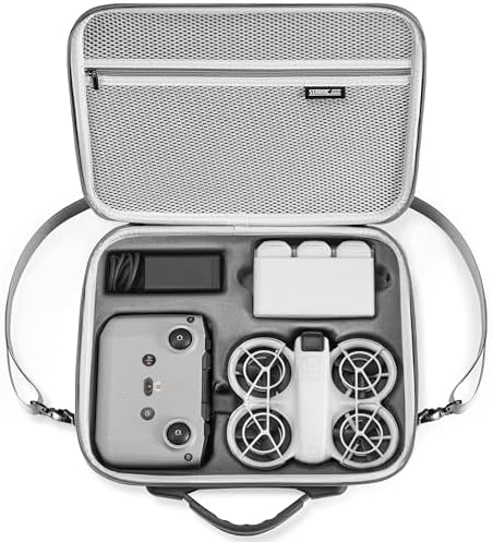 STARTRC Carrying Case for DJI Neo Portable PU Storage Protective Bag for DJI Neo Fly More Combo Accessories, Compatible with RC-N3 Remote Controller, Neo Intelligent Flight Battery, Charging Hub